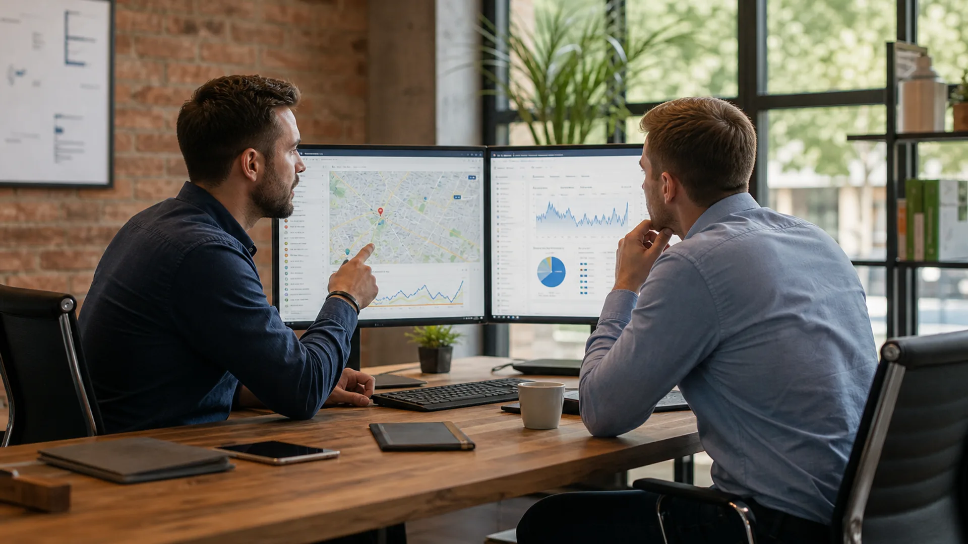 Local business owner reviewing a Local SEO strategy