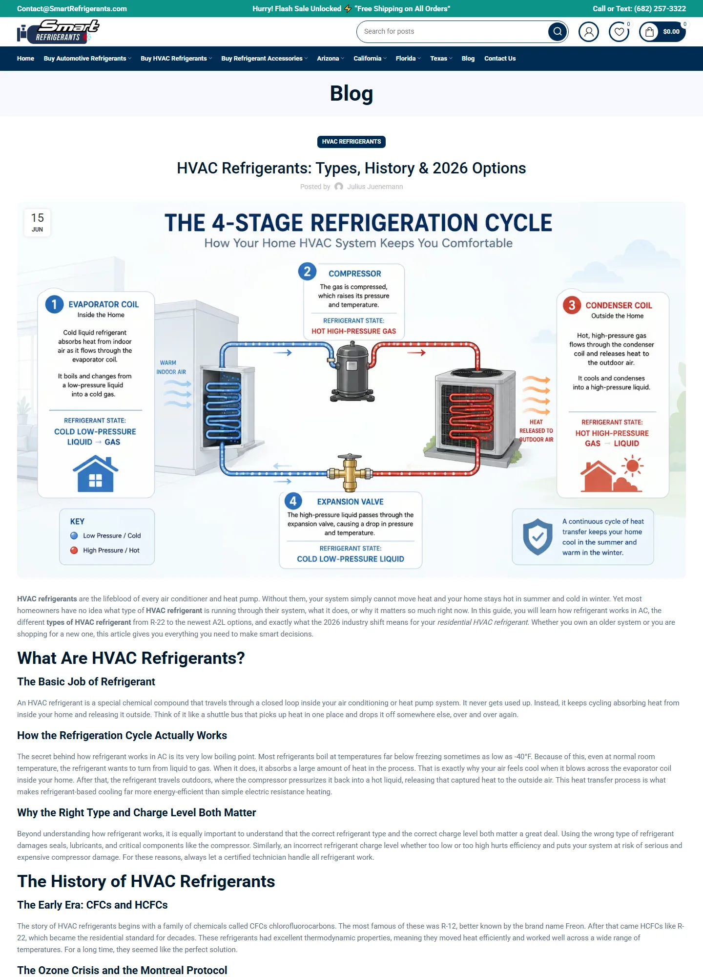 Smart Refrigerants product catalog showcasing HVAC refrigerants